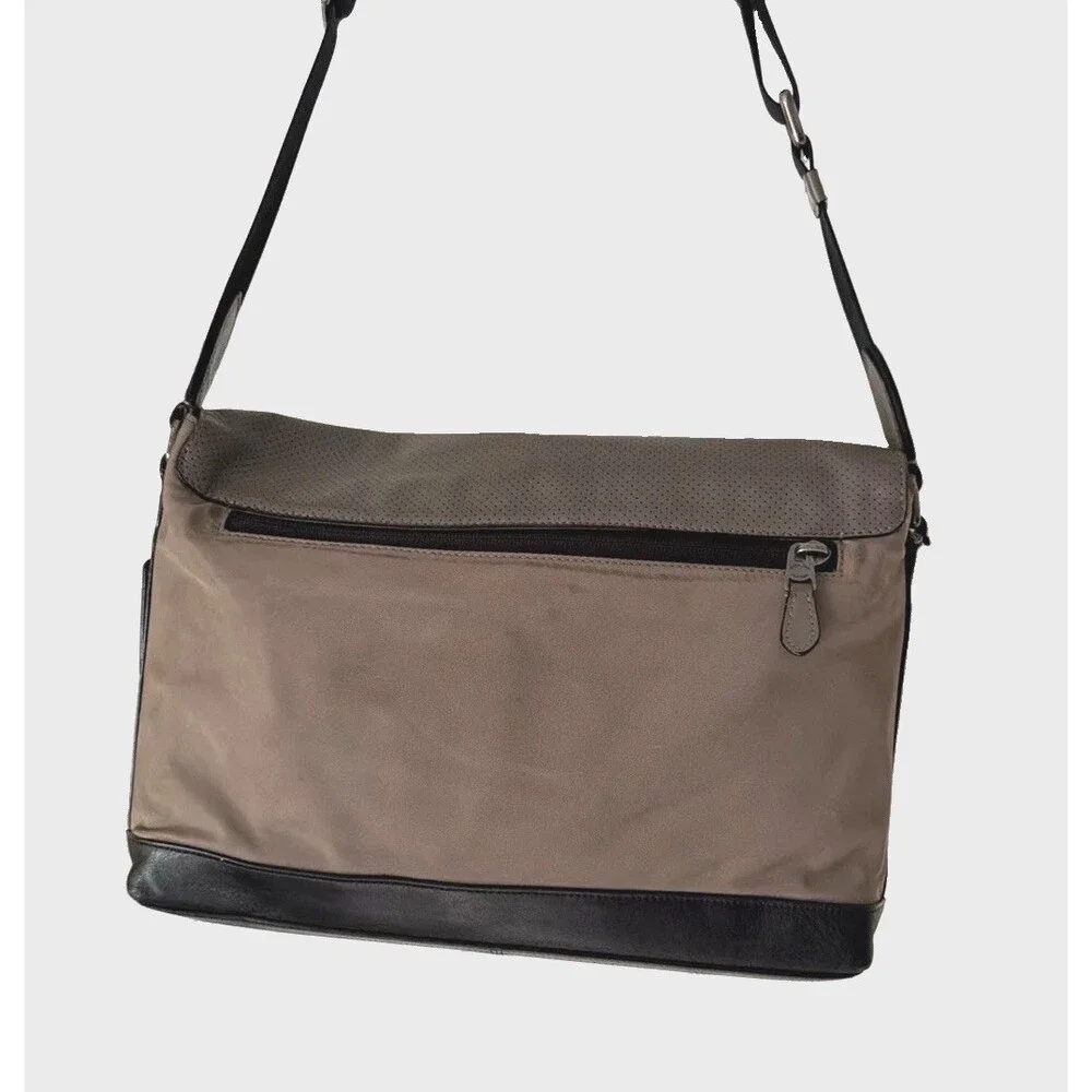 Mens Gray Black Upcrafted Sullivan Messenger Excellent Condition Rare COACH Bag